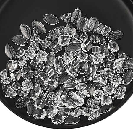 150Pcs Gradient Color Transparent Glass Beads GLAA-YW0004-91A-1