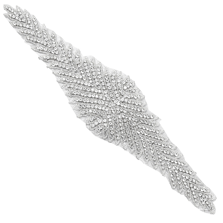 Seed Bead Cloth Hotfit Rhinestone DIY-WH0666-002B-1