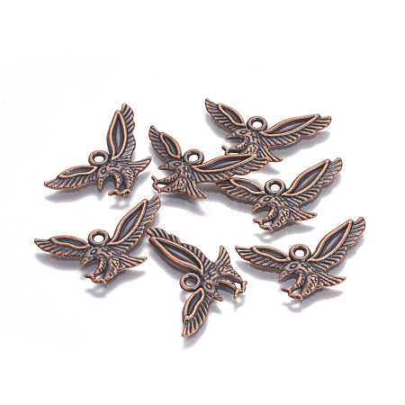 Tibetan Style Alloy Pendants PALLOY-F250-10R-1