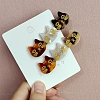 Cute Cat Cellulose Acetate(Resin) Alligator Hair Clips PW-WG98496-01-4