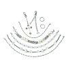 Retro Style Multilayer Acrylic & 304 Stainless Steel Beaded Purse Chains AJEW-FZ00007-4