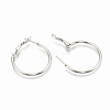 Tarnish Resistant 304 Stainless Steel Hoop Earrings STAS-S078-07-40mm-2