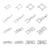 SUPERFINDINGS 20Pcs 4 Styles Eco-Friendly Brass Watch Band Clasps KK-FH0007-26-1