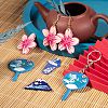 24Pcs 4 Style Acrylic Pendants KY-LS0001-08-6