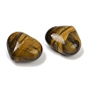 Heart Natural Tiger Eye Palm Stones G-C186-02E-2