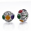 Tibetan Style Alloy Beads TIBEB-N006-002B-01-4