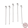 Rhodium Plated 925 Sterling Silver Flat Head Pins STER-M117-03E-P-1