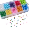 AB Color Plated Eco-Friendly Transparent Acrylic Beads TACR-CJ0001-13-4