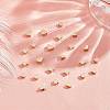 90Pcs 3 Style Brass Beads KK-PH0004-83-4