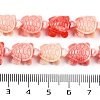 Synthetic Shell Dyed Carved Beads Strands SHEL-C008-02-4