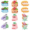 24Pcs 6 Styles Supermarket Theme Opaque Resin Decoden Cabochons Sets RESI-YW0004-06-1