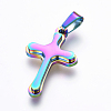 Ion Plating(IP) 304 Stainless Steel Pendants STAS-E462-07M-1