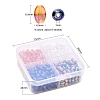 8 Strand 4 Colors Electroplate Glass Beads Strands EGLA-YW0001-37-3