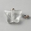 Glass Bottle Locket Pendants GLAA-WH0033-65-2