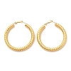 304 Stainless Steel Twist Hoop Earrings EJEW-Q011-17G-2