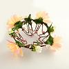 Cloth Flower Headbands with Iron Wires OHAR-R256-19A-4