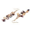 Golden Plated Brass Dangle Earrings EJEW-K275-01G-05-2