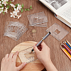 Transparent Acrylic Templates AJEW-WH0475-52B-3