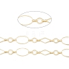 Brass Oval & Ring & Diamond Link Chains CHC-M025-22G-2