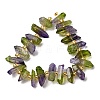 Electroplated Natural Quartz Crystal Beads Strands G-F800-D10-2