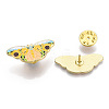 Butterfly with Sunflower Enamel Pin LS-JEWB-G014-B01-1