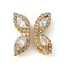 Brass Micro Pave Cubic Zirconia Beads KK-S336-09G-A-1