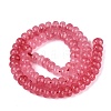 Imitation Jade Crackle Glass Beads Strands GLAA-Q108-05A-A07-2