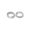 Tarnish Resistant Stainless Steel Split Rings X-STAS-E010-7x0.6mm-2-1