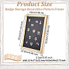 Wood & Plastic Rectangle Photo Frame Stand DJEW-WH0072-13B-03-2