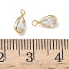 Brass with Cubic Zirconia Pendants KK-Z136-16G-01-3