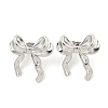 Non-Tarnish Ion Plating(IP) 304 Stainless Steel Stud Earrings for Women EJEW-A111-01P-2