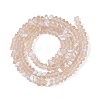 Frosted Transparent Glass Beads Strands GLAA-N054-4mm-03-2