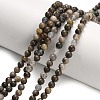 Natural Volcanic Agate Beads Strands G-G305-A01-4mm-2