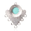Tibetan Style Alloy Chandelier Components PALLOY-K209-05A-AS-2