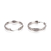 304 Stainless Steel Geometric Hoop Earrings for Women STAS-D171-33C-P-3
