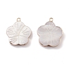 Natural Freshwater Shell Pendants BSHE-E028-06KCG-2