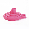 Portable Foldable Silicone Funnel Hopper AJEW-WH0104-40C-3