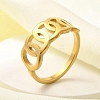 Hollow Ring 304 Stainless Steel Finger Ring for Women RJEW-L126-18B-G-1