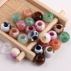 120Pcs Acrylic European Beads OACR-SP0002-27-7
