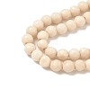 Natural Fossil Beads Strands G-K209-05D-4mm-3