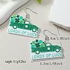 Saint Patrick's Day Lucky Clover Dangle Earrings YB6774-2-2