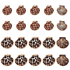 16Pcs 4 Colors Spray Paint & Electroplate Sea Shell Pendants SSHEL-PH0001-35-1