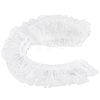 5 Yards Polyester Pleated Flower Lace Trim OCOR-GF0003-89B-1