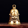 Skull Cross Brass Mini Altar Bells for Witchcraft Wiccan Altar Supplies PW-WGB1A40-01-1