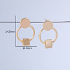 Simple Fashion Brass Stud Earrings HU4522-4