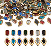 Kissitty 112Pcs 14 Style Electroplate Glass Beads Strands EGLA-KS0001-01-13