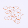 Alloy Enamel Pendants ENAM-WH0047-50G-A-1