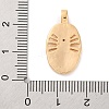 Brass Pendants With Clear Cubic Zirconia KK-S403-04G-3