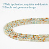 5 Strands Natural Flower Amazonite Beads Strands G-GO0001-54-3