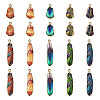30Pcs 10 Styles Rack Plating Alloy Pendants FIND-TA0009-68-1